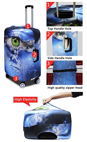 Mumeson Travel Luggage Covers Washable Spandex Polyeester Elastic Luggage Protect Cover Suitcase Protective Cushion Womens Girls Fit Inch 22 23 24 25