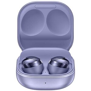 samsung galaxy buds pro, true wireless earbuds w/active noise cancelling (wireless charging case included), phantom violet (international version) (renewed)
