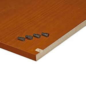 Palace Imports 100% Solid Wood Set of 4 Small Shelves for Kyle Wardrobe/Armoire/Closet ONLY, Mocha