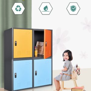 KAER Locker Storage Cabinet,Lockable Storage Cabinet,Metal Locker Storage Cabinet With1 Doors, 19.6" H Cabinet Organizer, for School, Office, Home,Preschool,Garage,Storage Room- Assembly Required