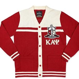 Kappa Alpha Psi M7 Button Down Sweater [5XL] Crimson Red