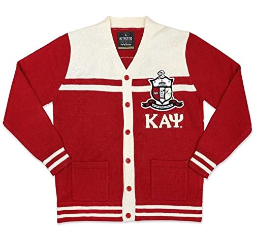 Kappa Alpha Psi M7 Button Down Sweater [5XL] Crimson Red