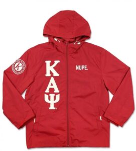 kappa alpha psi m7 windbreaker jacket [5xl] crimson red
