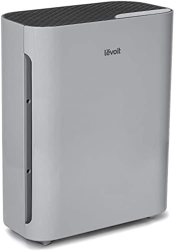 LEVOIT Air Purifiers for Home Large Room, Grey & Air Purifiers for Bedroom Home, HEPA Filter Cleaner, White