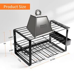 Power Tool Organizer - Drill Holder Wall Mount Garage Tool Organizers and Storage, 3 Layers Heavy Duty Metal Tool Shelf for Cordless Drill, Screwdriver Storage Rack Gift for Men