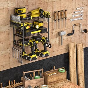 LMAIVE Power Tool Organizer, Tool Organizers and Storage, Drill Holder Wall Mount, Power Tool Organizer Wall Mount, Power Tool Storage Rack, Drill Storage Rack Drill Holder Rack