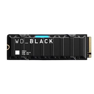 WD_BLACK 2TB SN850 NVMe SSD for PS5 Consoles Solid State Drive with Heatsink - Gen4 PCIe, M.2 2280, Up to 7,000 MB/s - WDBBKW0020BBK-WRSN