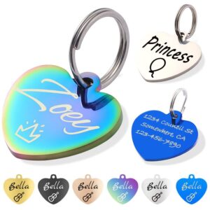 dogs cats id tags personalized lovely symbols pets collar name accessories simple custom engraved products