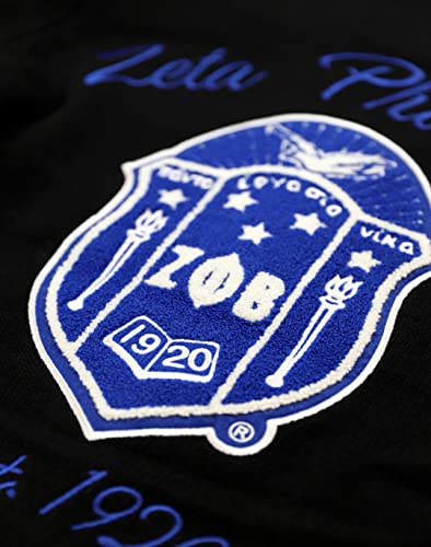 Zeta Phi Beta M7 Button Down Sweater [XL] Black