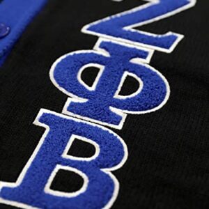 Zeta Phi Beta M7 Button Down Sweater [XL] Black