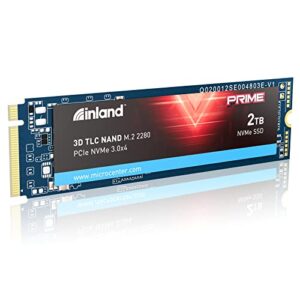 inland prime 2tb nvme m.2 pcie gen3x4 2280 internal solid state drive tlc 3d nand ssd - up to 3300 mb/s, 3d nand, storage and memory for laptop & pc desktop