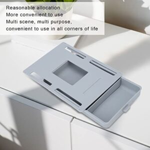 Adhesive Mini Under Desk Drawer, Gray Compact Multifunctional Stickup Under Table Drawer Handle Storage