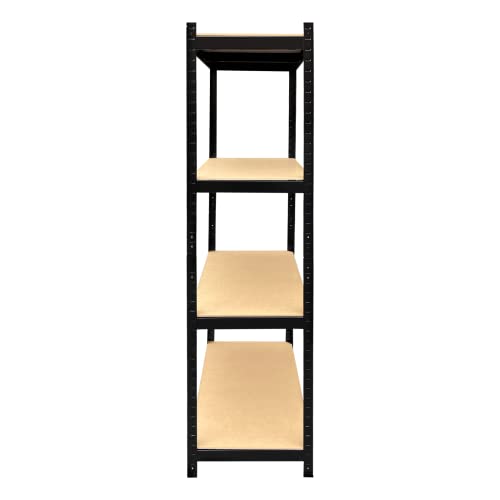 Huini Storage Shelving Utility Storage Shelves Metal Shelving Units Adjustable Bookcases,63" Hx32 Wx16 D , 4 Tier, Black