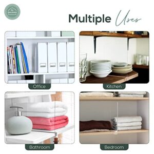 MY DECO CHOICE Shelf Dividers for Closet Organization 8 PCS, Includes a Clothes Folding Board, Shelves Dividers for Closet- Clear Shelf Dividers for Closets,Acrylic Shelf Dividers,Closet Shelf Divider