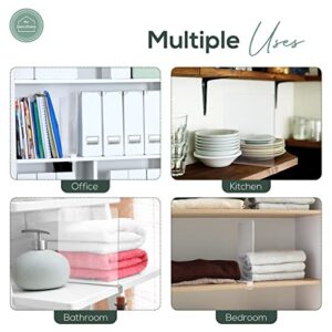 MY DECO CHOICE Shelf Dividers for Closet Organization 8 PCS, Includes a Clothes Folding Board, Shelves Dividers for Closet- Clear Shelf Dividers for Closets,Acrylic Shelf Dividers,Closet Shelf Divider