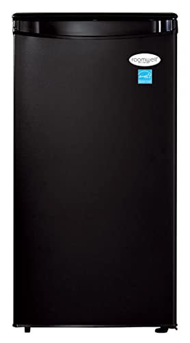 roomwell 3.3 Cu Ft Mini Fridge Compact All Refrigerator without Freezer, Single Door Small Refrigerator REFNFR3300, Black