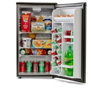 roomwell 3.3 Cu Ft Mini Fridge Compact All Refrigerator without Freezer, Single Door Small Refrigerator REFNFR3300, Black