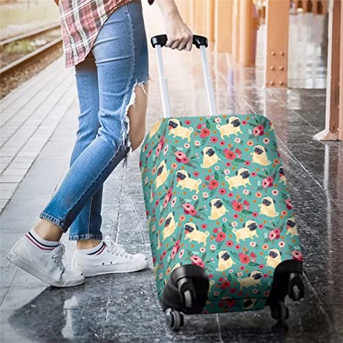 DISNIMO Cute Cat Luggage Cover for Kids Elastic Suitcase Covers for Travel Washable Baggage Covers Anti-scratch Suitcase Protector for Trunk Case Apply to 25-28 Inch Luggage