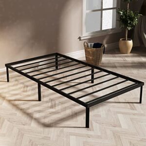 mbqq metal bed frame with metal slat support / platform bed frame/ mattress foundation / no box spring needed / sturdy steel structure,twin