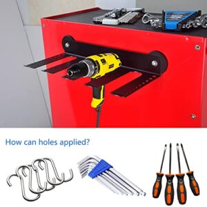 MUTUACTOR Power Drill Drivers Tool Holder,Magnetic Tool Holders,Garage Tool Storage Rack,Heavy Duty Floating Tool Shelf & Organizer,Stainless Steel Storage Organizer Holder,Perfect for Father’s Gift