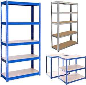 yunlai 5 tier shelving for garages and sheds with mdf boards 1653lb load capacity racking storage shelving unit plug-in system shelving units for storage garage shelving units (59"x27.6"x11.8")