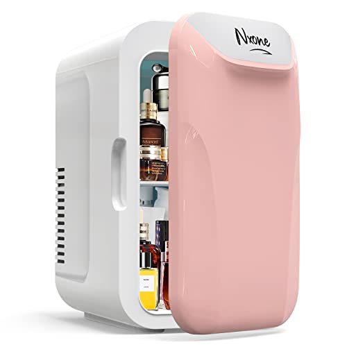 NXONE Mini Fridge,6 Liter/8 Can AC/DC Small Refrigerator,Portable Thermometric Cooler and Warmer Freezer Skincare fridge for Foods,Beverage,Medications, Home,Bedroom,Dorm,Office and Car