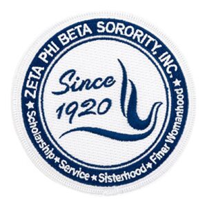 desert cactus zeta phi beta sorority patch embroidered appliqué sew or iron on greek blazer jacket bag (patch 7)