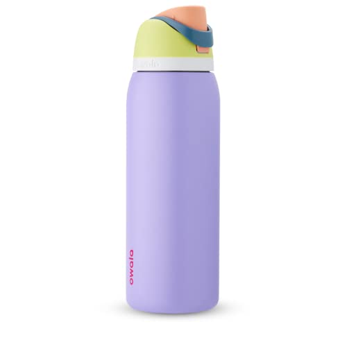 Owala FreeSip Insulated Stainless Steel Water Bottle with Straw for Sports and Travel, BPA-Free, 40-oz, Retro Boardwalk