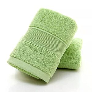 lruuidde bathroom hand towels 2 set,100% cotton hand towel for bath, hand, face, kitchen, super soft, highly absorbent, machine washable, size 14" x 30" (green)…