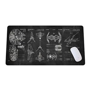 spaceship space mouse mat, sci-fi control console display desk mat, large mouse pad for desk, gamer mouse pad, laptop pad mat, gaming accessories, computer accessories, gaming room decor, scifi gift