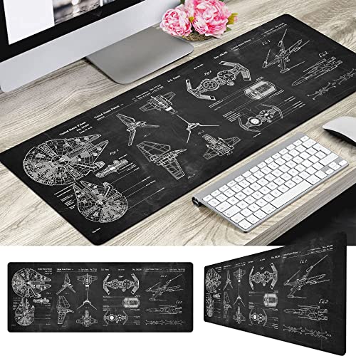 Spaceship Space Mouse mat, Sci-fi Control Console Display Desk Mat, Large Mouse pad for Desk, Gamer Mouse pad, Laptop Pad Mat, Gaming Accessories, Computer Accessories, Gaming Room Decor, SciFi Gift