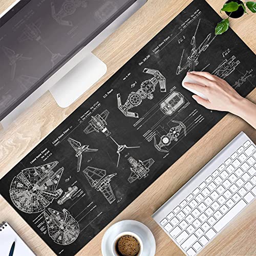 Spaceship Space Mouse mat, Sci-fi Control Console Display Desk Mat, Large Mouse pad for Desk, Gamer Mouse pad, Laptop Pad Mat, Gaming Accessories, Computer Accessories, Gaming Room Decor, SciFi Gift