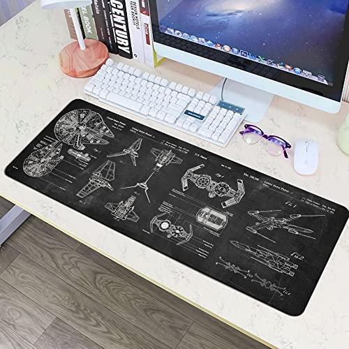 Spaceship Space Mouse mat, Sci-fi Control Console Display Desk Mat, Large Mouse pad for Desk, Gamer Mouse pad, Laptop Pad Mat, Gaming Accessories, Computer Accessories, Gaming Room Decor, SciFi Gift