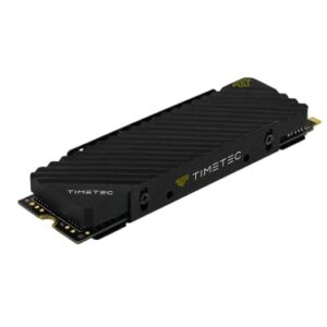 Timetec 1TB PCIe 4.0 Heatsink Gaming SSD NVMe PCIe Gen4x4 M.2 2280 3D NAND TLC 1000TBW SLC Cache Read/Write Speed Up to 5,100/4,700 MB/s Internal Solid State Drive for PS5, PC Desktop