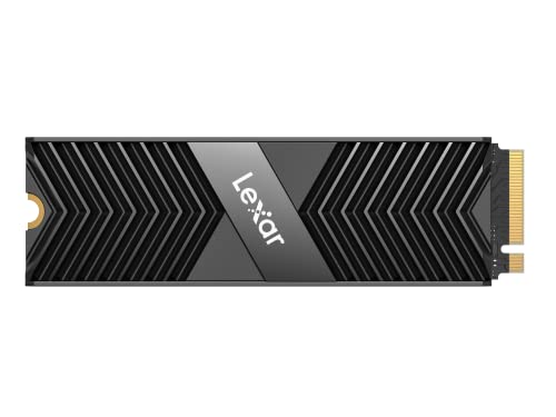 Lexar Professional 2TB NM800 PRO with Heatsink M.2 2280 PCIe Gen4x4 NVMe SSD, Read Speeds Up to 7500MB/s, for Gamers and Creators (LNM800P002T-RN8NG) Solid State Drive