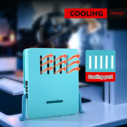 GRAPMKTG Charging Stand for Nintendo Switch Accessories Portable Dock Compatible for Nintendo Switch OLED Cute Case Decor Gift Men Women Kids Orange