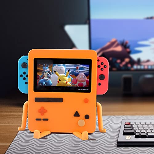 GRAPMKTG Charging Stand for Nintendo Switch Accessories Portable Dock Compatible for Nintendo Switch OLED Cute Case Decor Gift Men Women Kids Orange