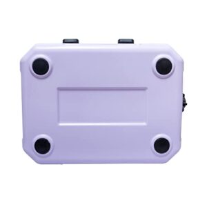 CAMP-ZERO 16L Tall Cooler/Ice Chest with 2 Molded-in Cup Holders & Folding Aluminum Handle | Thick Walled, Freezer Grade Cooler with Secure Locking System & Removable Divider (Lavender)