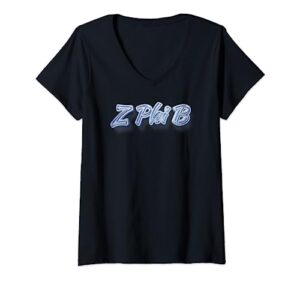 womens z phi b zeta v-neck t-shirt