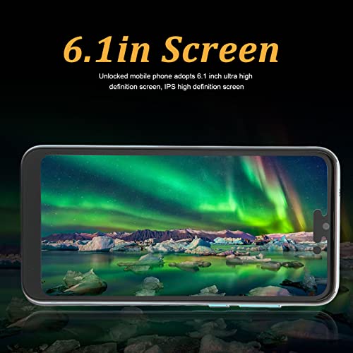 iP14 Pro Max Unlocked Smartphone for Android 11, 6.1" Unlocked Cell Phone, FHD Face ID 4GB 64GB 128GB Expansion, Dual SIM, 4000mAh, 8MP 16MP Dual Camera, T Mobile,for Verizon Supported(Dark Green)
