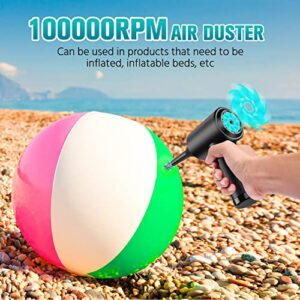 Compressed-air-Duster-100000RPM-Keyboard-Cleaner - Good Replace Compressed air can - Reusable no Canned air Duster - car Duster - pc Duster Electric air Duster - Compressed air for Computer 7600mAh