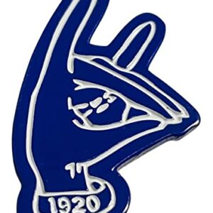 Divine Nine Depot Zeta Phi Beta Hand Sign 1920 Lapel Pin, Blue, 1.25x.75 inches (D9D028)