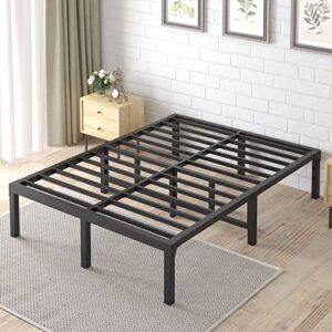 FUIOBYVV King Bed Frame, 14 Inch Heavy Duty Metal Platform Bed Frame King Size Support Up to 3500 lbs, No Box Spring Needed/No Shaking/Steel Slat Support/Noise Free/Easy Assembly