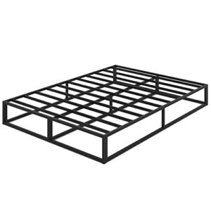 bilily 10 inch king bed frame with steel slat support, low profile king metal platform bed frame support mattress foundation, no box spring needed/easy assembly/noise free