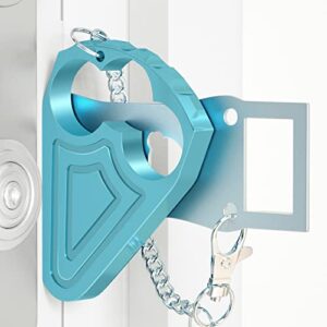 portable door lock, hotel door locks for travelers metal, prevent unauthorized entry, apartment essentials, home security, traveling essentials, blue