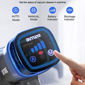 BuTure Cordless Vacuum Cleaner, 33Kpa 450W with Auto Mode Docking Station, Stick Vacuum Cleaner Handheld Wireless Household Vacuum Cleaner for Pet Hair Carpet and Hard Floor