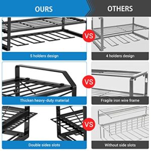 Keten Power Tool Organizer, Wall Mount Cordless Drill Holder, Thicken Tool Shelf & Tool Rack for Drill, Spanner, Screwdriver, Metal Tool, Suitable for Pegboard