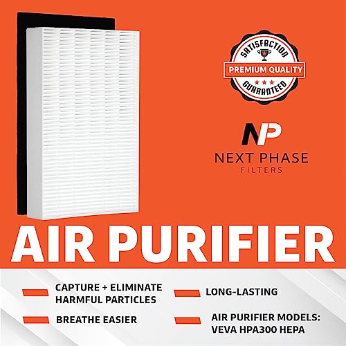 Air Purifier VEVA HPA300 HEPA Filter Replacement - Compatible with Honeywell Air Purifier - Captures and Eliminates Airborne Particles and Unpleasant Odors