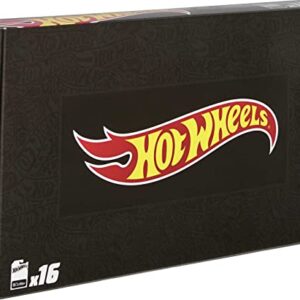 Hot Wheels Basics Black Box, 16 First-Appearance Toy Cars in 1:64 Scale, Possibly Includes a Treasure Hunt Car, Toy for Collectors & Kids 3 Years Old & Older