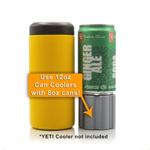 FITY Slim (2 Pack) - A Short 8oz (222ml) Slim Can Adapter for 12oz (355ml) Slim Can Beer Soda Drink Cooler Cozy Insulator Spacer Extension Compatible with YETI MiiR CamelBak